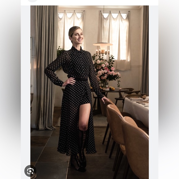 Christian Dior Sheer silk Polka Dot shorts tunic size 34 us2 jumpsuit - Picture 16 of 16